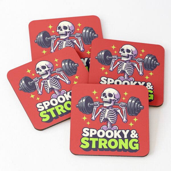 Item preview, Spooky & Strong Skeleton Weightlifting Gym Halloween designed and sold by DoceVaga.