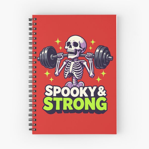 Item preview, Spooky & Strong Skeleton Weightlifting Gym Halloween designed and sold by DoceVaga.