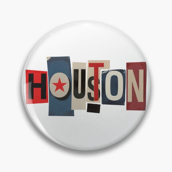 Item preview, Houston Typography Ransom Collage designed and sold by ThreadRiotTees.