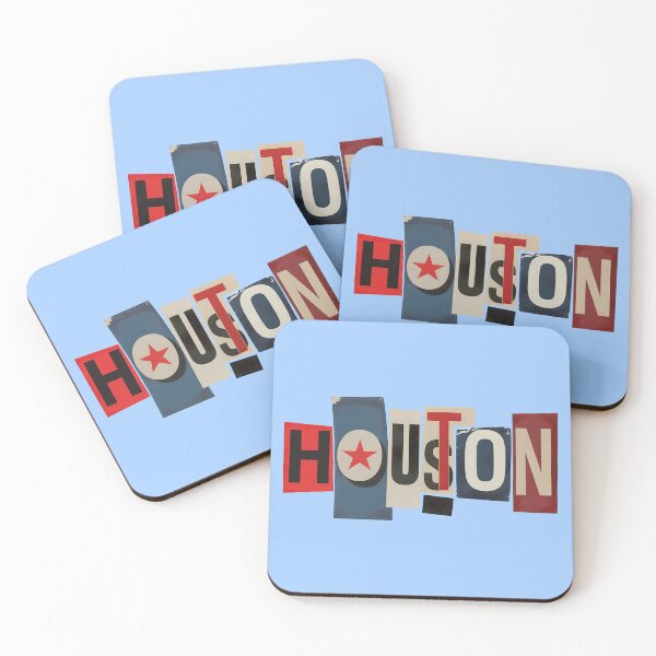 Item preview, Houston Typography Ransom Collage designed and sold by ThreadRiotTees.