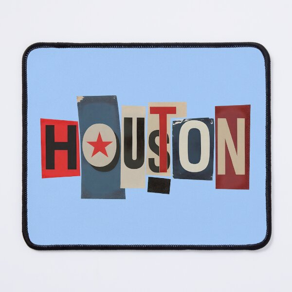 Item preview, Houston Typography Ransom Collage designed and sold by ThreadRiotTees.