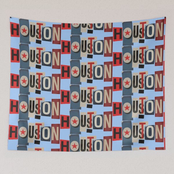 Item preview, Houston Typography Ransom Collage designed and sold by ThreadRiotTees.