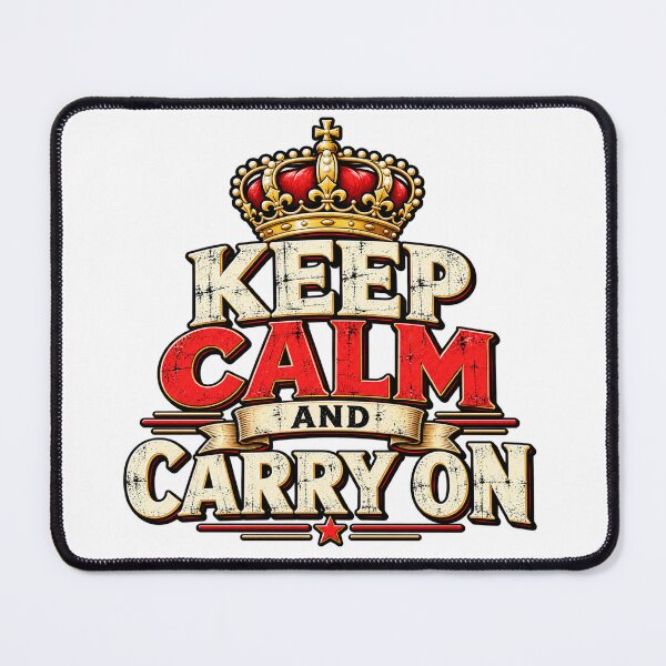 Item preview, Keep Calm and Carry On – Vintage Royal Typography designed and sold by Strongermind.