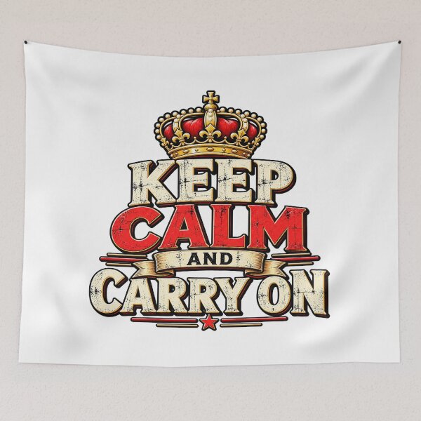 Item preview, Keep Calm and Carry On – Vintage Royal Typography designed and sold by Strongermind.