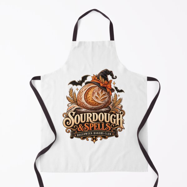 Item preview, Sourdough & Spells – Halloween Baker Vintage Design designed and sold by meme2525.