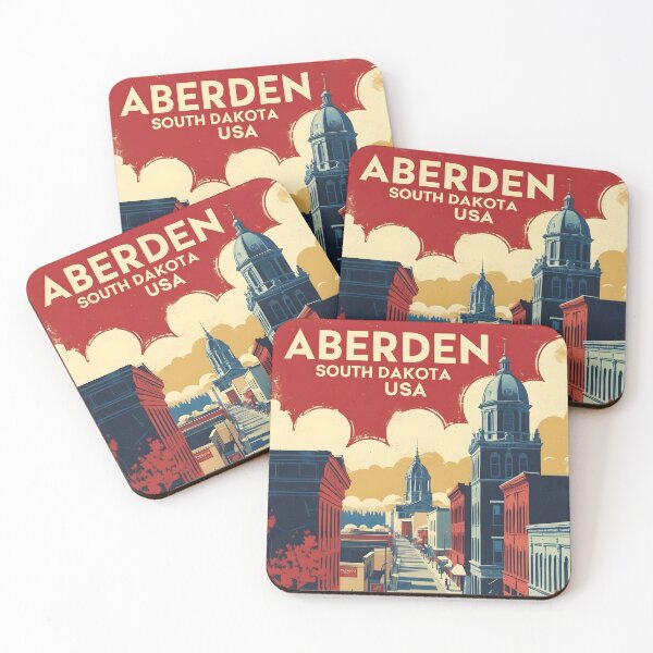 Item preview, Aberdeen South Dakota Vintage Travel Tourism designed and sold by TravelersGems.