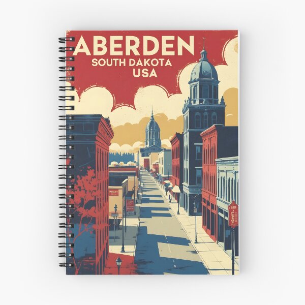 Item preview, Aberdeen South Dakota Vintage Travel Tourism designed and sold by TravelersGems.