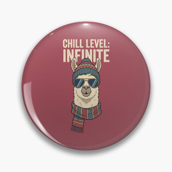 Item preview, Chill Level Infinite Llama Wearing Beanie And Sunglasses designed and sold by Amir Faysal.