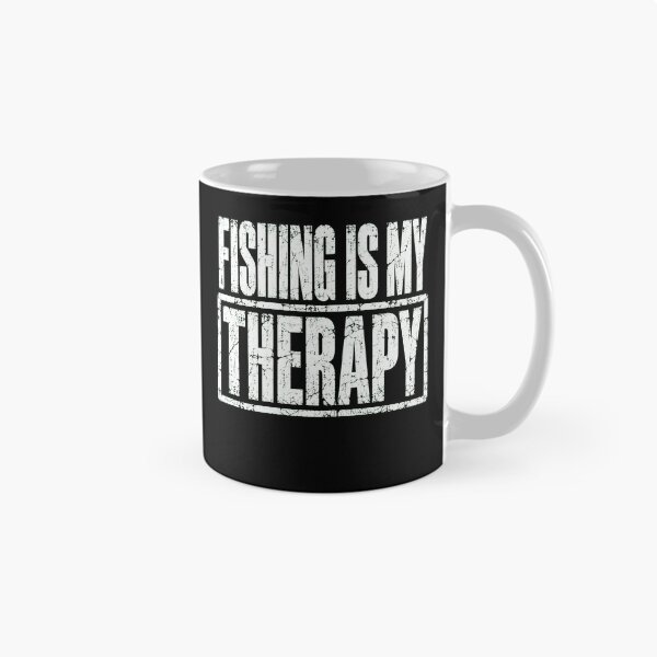 Item preview, FISHING IS MY THERAPY Vintage Distressed Quote Shirt designed and sold by ROUX-ART.