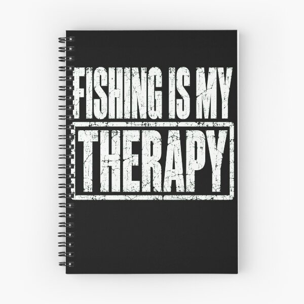 Item preview, FISHING IS MY THERAPY Vintage Distressed Quote Shirt designed and sold by ROUX-ART.