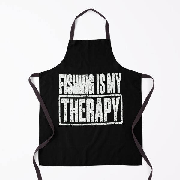 Item preview, FISHING IS MY THERAPY Vintage Distressed Quote Shirt designed and sold by ROUX-ART.