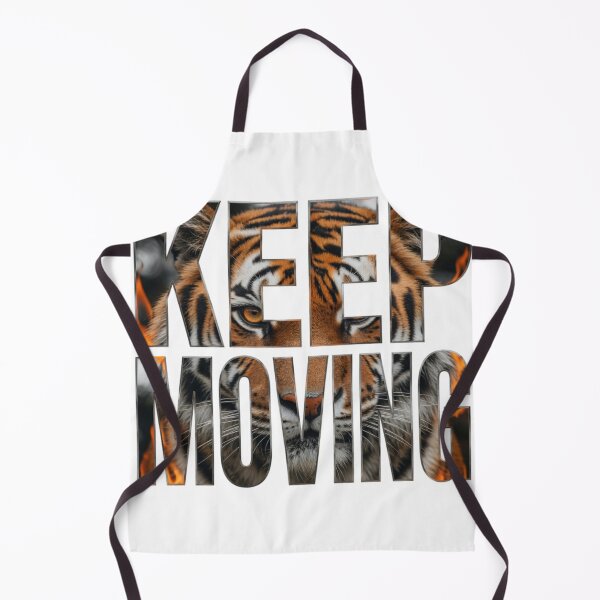 Item preview, Keep Moving Tiger Portrait Typography Tee designed and sold by Imaginarium of Chaos falcon88 .