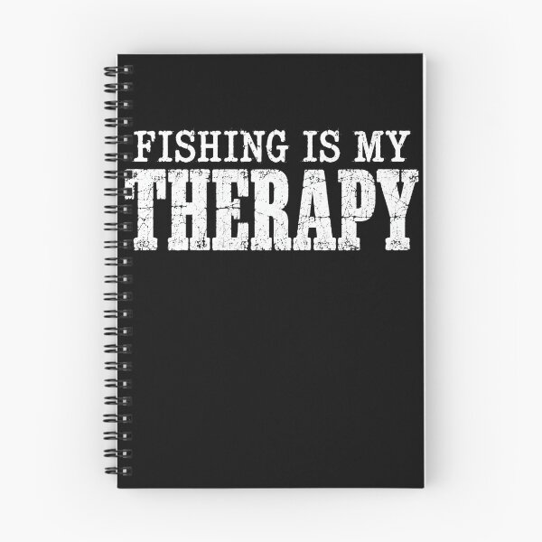 Item preview, Fishing Is My Therapy Distressed Outdoor Angler Quote designed and sold by ROUX-ART.