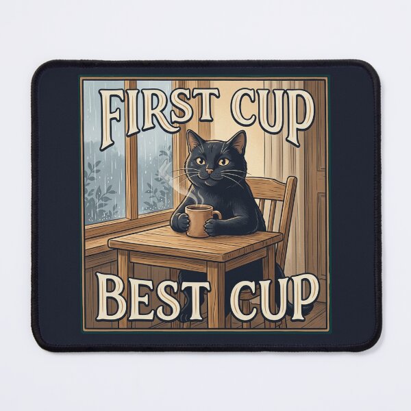 Item preview, First Cup, Best Cup designed and sold by QuietNovaShop.
