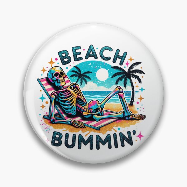 Item preview, Beach Bummin' Summer Vacation Beach Lover Relaxation designed and sold by Polaris Bear.