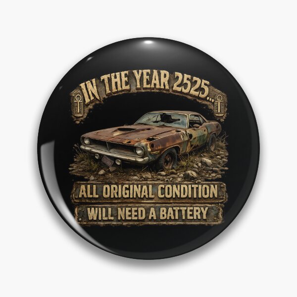 Item preview, In the Year 2525 Rusty ’Cuda – Funny Classic Muscle Car T-Shirt designed and sold by Classic Chaos Creations.