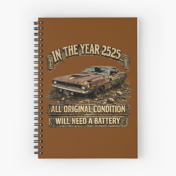 Item preview, In the Year 2525 Rusty ’Cuda – Funny Classic Muscle Car T-Shirt designed and sold by Classic Chaos Creations.