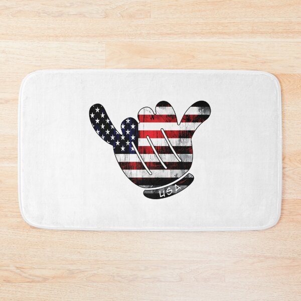 Item preview, Usa Untied States Shaka Hang Loose Flag America Hippie Surf Surfing designed and sold by IrinaRamey.