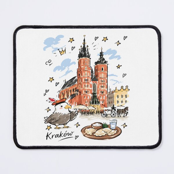 Item preview, Cute St Mary's Basilica Krakow Sketch Art v2 designed and sold by RamyGallery.