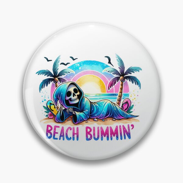 Item preview, Beach Bummin' Grim Reaper Summer Vacation Beach Lover designed and sold by Polaris Bear.