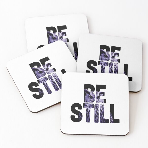 Item preview, Be Still Owl Portrait Typography Tee designed and sold by Imaginarium of Chaos falcon88 .
