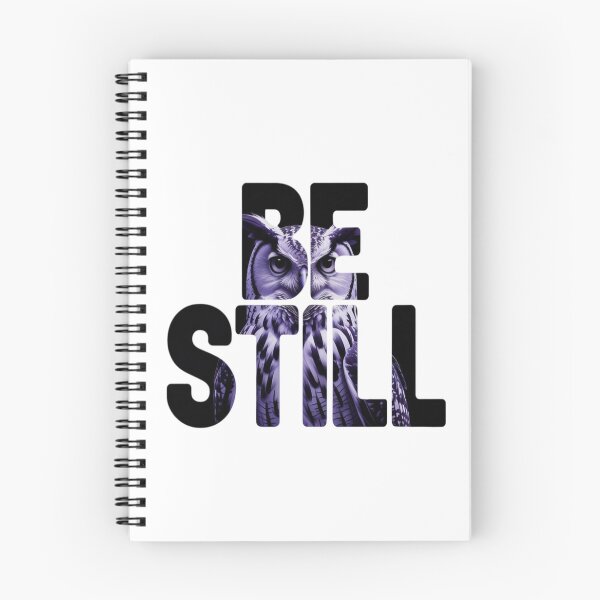 Item preview, Be Still Owl Portrait Typography Tee designed and sold by Imaginarium of Chaos falcon88 .