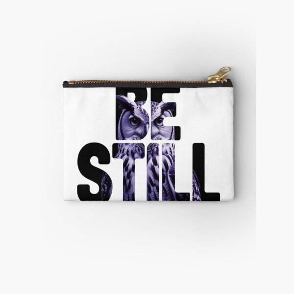 Item preview, Be Still Owl Portrait Typography Tee designed and sold by Imaginarium of Chaos falcon88 .