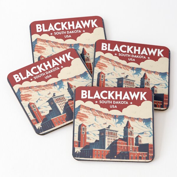 Item preview, Blackhawk South Dakota Vintage Travel Tourism designed and sold by TravelersGems.