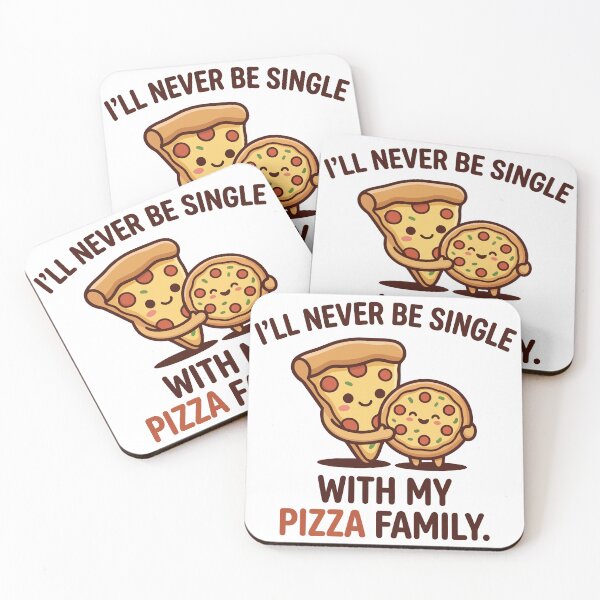 Item preview, 'll Never Be Single With My Pizza Family Funny Art designed and sold by Amir Faysal.