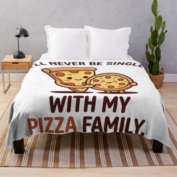Item preview, 'll Never Be Single With My Pizza Family Funny Art designed and sold by Amir Faysal.