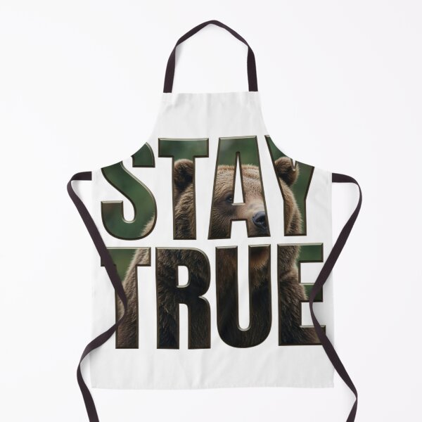 Item preview, Stay True Bear Portrait Typography Tee designed and sold by Imaginarium of Chaos falcon88 .