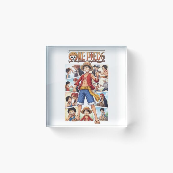 Item preview, Monkey D. Luffy Memories One Piece Pirate Collage designed and sold by FreakToons.