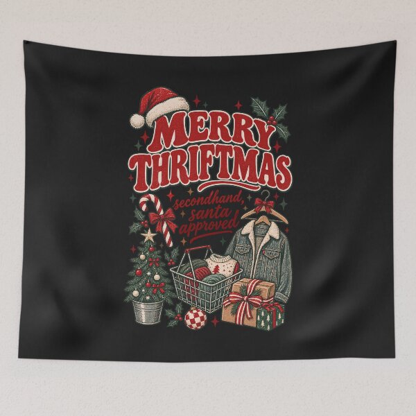 Item preview, Merry Thriftmas Shirt, Funny Thrifting Christmas Tee, Thrift Lover Xmas TShirt, Vintage Collector Gift designed and sold by greatmar1.