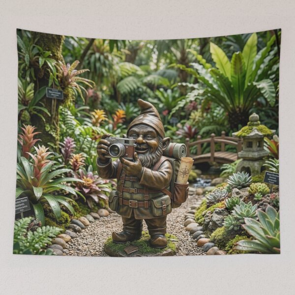 Item preview, Gnome Safari Art Print – Safari Lover Gift, Poland Travel Decor designed and sold by Purrfecta.