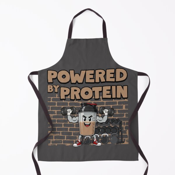 Artikelvorschau, Angetrieben von Protein Lustiger Fitness-Protein-Shaker zum Hantelheben entworfen und verkauft von Shedronpanda.