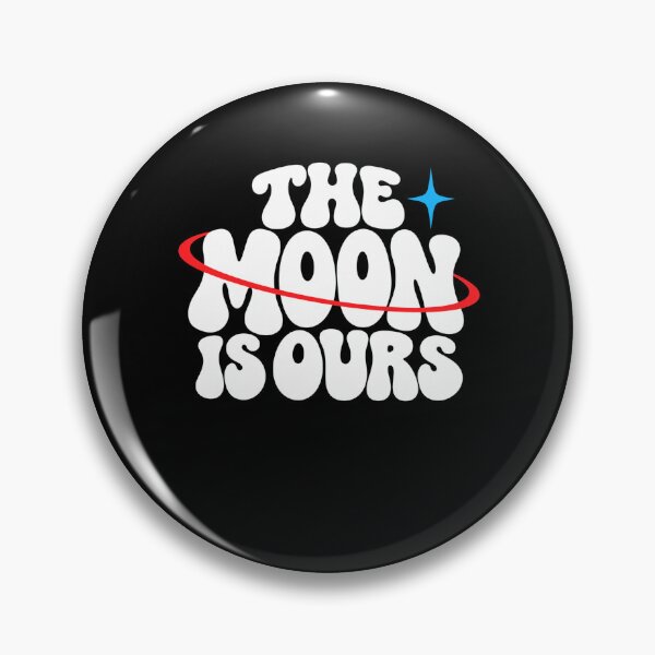 Item preview, moon retro groovy typography with planet ring designed and sold by ROUX-ART.