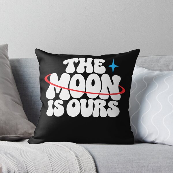 Item preview, moon retro groovy typography with planet ring designed and sold by ROUX-ART.