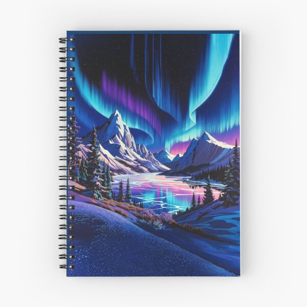 Item preview, Cosmic Aurora Mountain Lake  designed and sold by Nexus Space.
