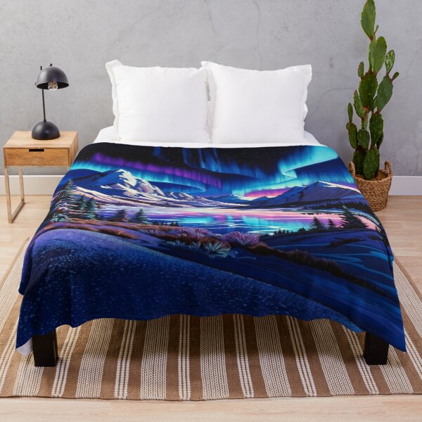 Item preview, Cosmic Aurora Mountain Lake designed and sold by Nexus Space.
