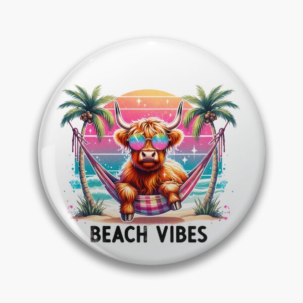 Item preview, Highland Cow Beach Vibes Summer Vacation designed and sold by Polaris Bear.