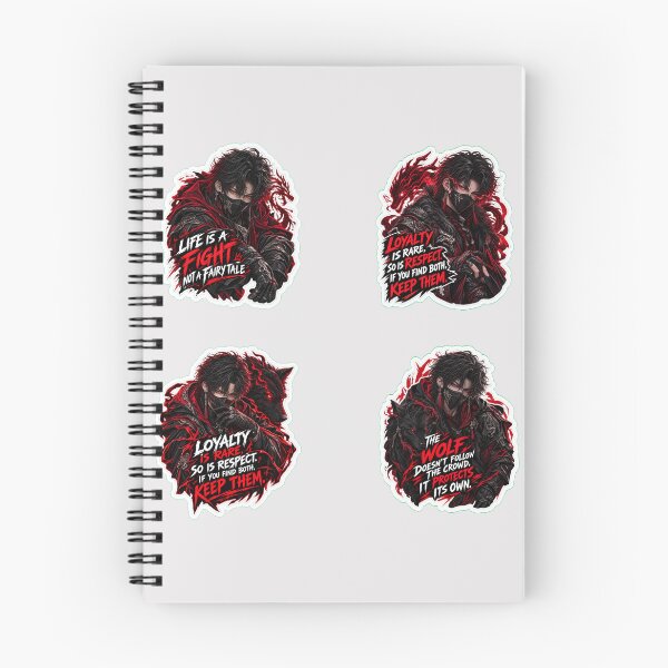 Item preview, Dark Anime Boy Quotes Sticker Pack Edgy Aesthetic Bundle designed and sold by NovaToons.
