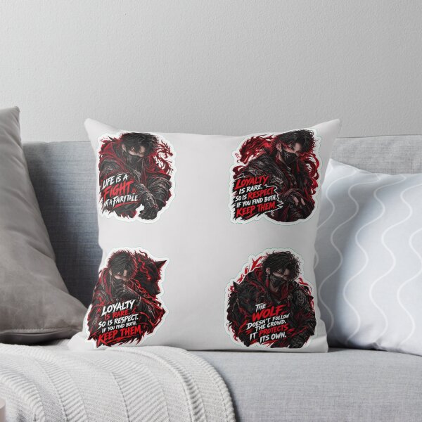 Item preview, Dark Anime Boy Quotes Sticker Pack Edgy Aesthetic Bundle designed and sold by NovaToons.