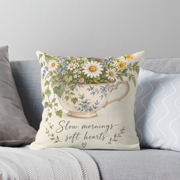 Item preview, Slow Mornings Soft Hearts designed and sold by Willow Sky.