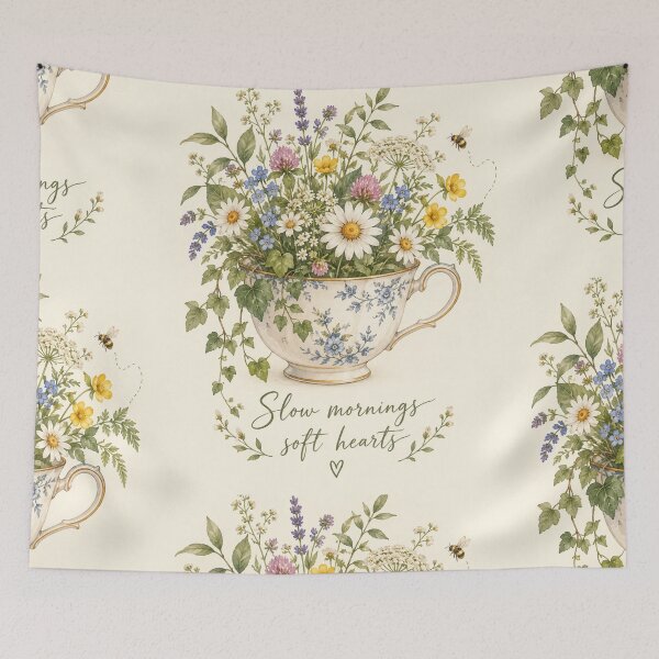 Item preview, Slow Mornings Soft Hearts designed and sold by Willow Sky.