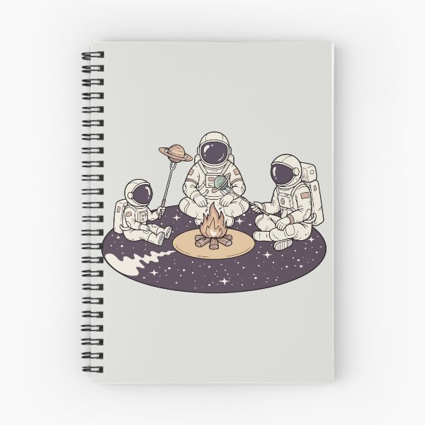 Item preview, Astronauts Roasting Planets Campfire Cosmic Space Art designed and sold by Amir Faysal.