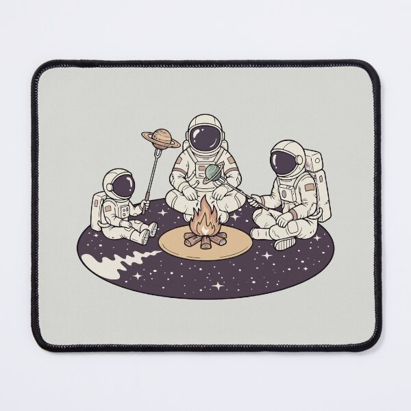 Item preview, Astronauts Roasting Planets Campfire Cosmic Space Art designed and sold by Amir Faysal.