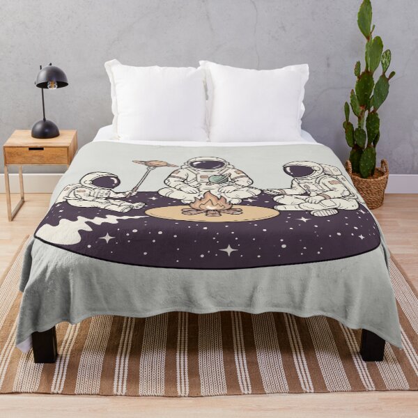Item preview, Astronauts Roasting Planets Campfire Cosmic Space Art designed and sold by Amir Faysal.