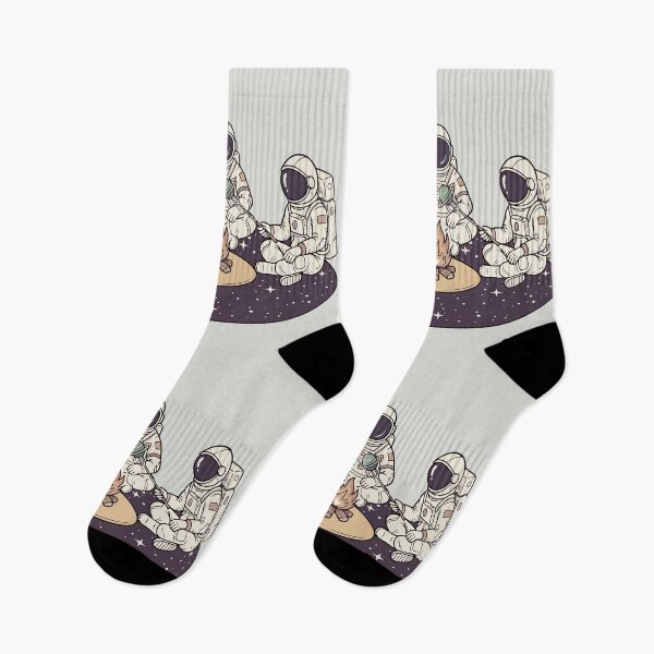 Item preview, Astronauts Roasting Planets Campfire Cosmic Space Art designed and sold by Amir Faysal.
