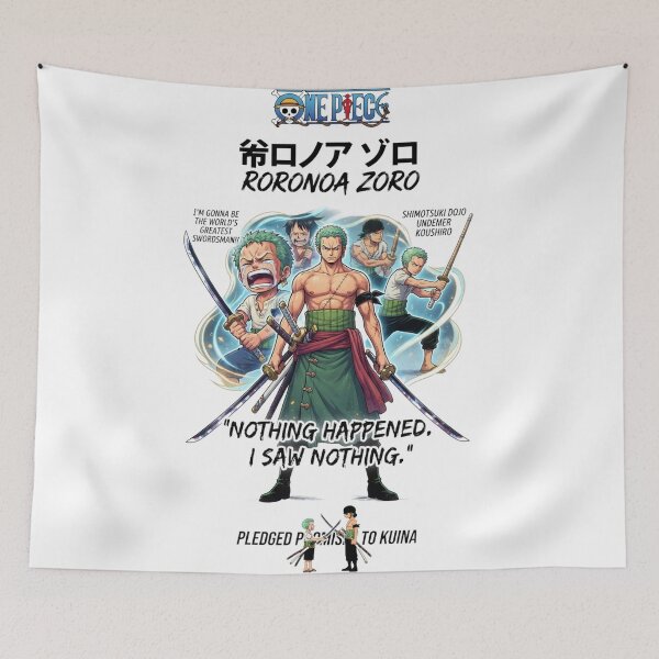 Item preview, Roronoa Zoro Greatest Swordsman One Piece Evolution designed and sold by FreakToons.