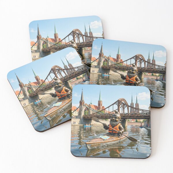 Item preview, Gnome Kayaking Art Print – Kayaking Gift, Poland Travel Decor designed and sold by Purrfecta.